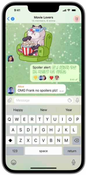 В Telegram появились реакции, скрытый текст и QR-коды
В Telegram появились реакции, скрытый текст и QR-коды