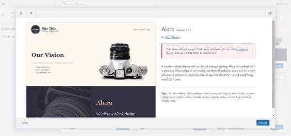 Кастомайзер может исчезнуть у части пользователей блочных тем в WordPress 5.9 Кастомайзер может исчезнуть у части пользователей блочных тем в WordPress 5.9