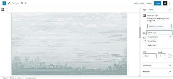Украшаем свои страницы с помощью плагина Grainy Gradient Block Украшаем свои страницы с помощью плагина Grainy Gradient Block