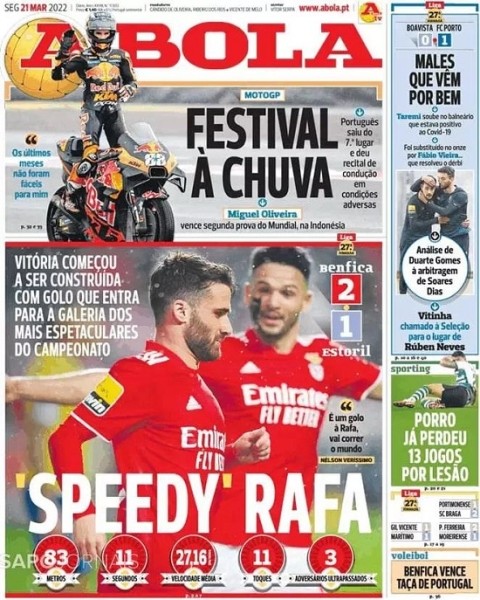 Безумный забег хавбека «Бенфики». Пронесся с мячом через все поле (11 касаний на 83 метра) – и забил! Безумный забег хавбека «Бенфики». Пронесся с мячом через все поле (11 касаний на 83 метра) – и забил!