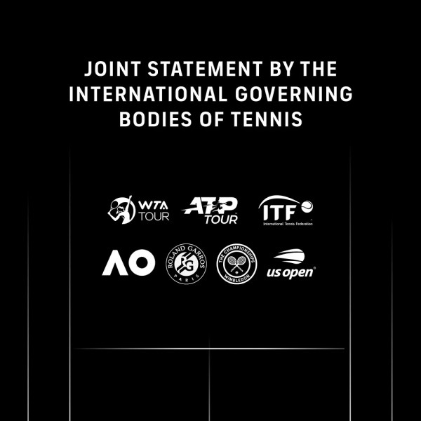 Теннис.  Российские и белорусские теннисисты смогут участвовать в турнирах ВТА и АТП без демонстрации госсимволики
 