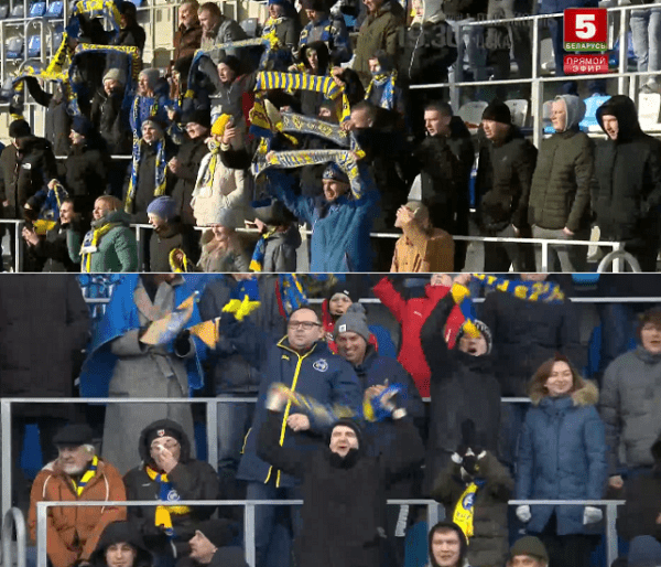 Биончик над скамейкой «Шахтера», даже ОМОН без масок, братание с болельщиками через сетку-решетку – так БАТЭ взял Суперкубок