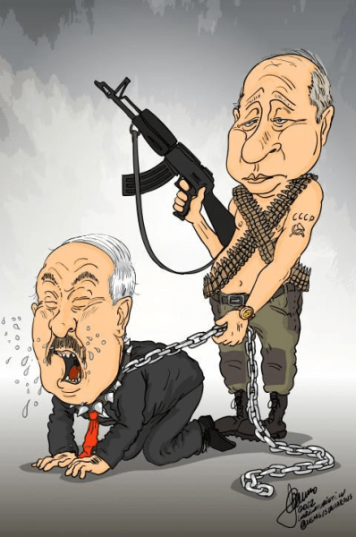 Собачка Путина, престарелый фигурист и поедатель младенцев. Каким Лукашенко рисуют в мировых СМИ