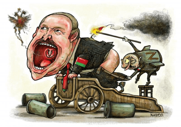 Собачка Путина, престарелый фигурист и поедатель младенцев. Каким Лукашенко рисуют в мировых СМИ