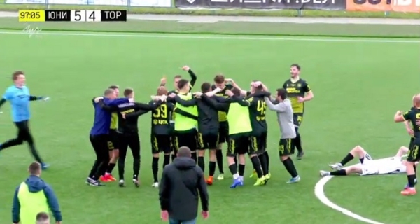 Безумный кубковый матч в Минске: на 82-й минуте команда уступала три мяча, на 89-й – два, а в итоге выиграла без экстра-таймов (помог дикий ляп кипера)