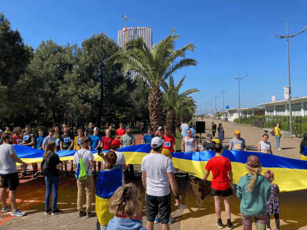 Беларусы в Грузии провели  благотворительный полумарафон в поддержку Украины