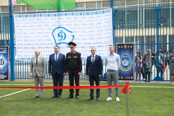 Футбол.  Глеб и Базанов приняли участие в торжественном открытии современной площадки в ММОС БФСО "Динамо"
 