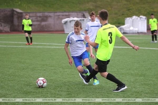 ФОТОФАКТ: Областные соревнования турнира "Кожаный мяч" в Гродно