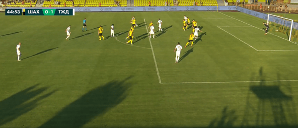 Футбол.  Был ли офсайд у хавбека "Торпедо"-БелАЗа Евгения Шевченко, когда он забивал гол "Шахтеру"?
  