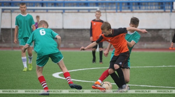 ФОТОФАКТ: Областные соревнования турнира "Кожаный мяч" в Гродно