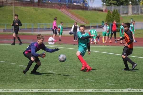ФОТОФАКТ: Областные соревнования турнира "Кожаный мяч" в Гродно