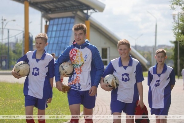 ФОТОФАКТ: Областные соревнования турнира "Кожаный мяч" в Гродно