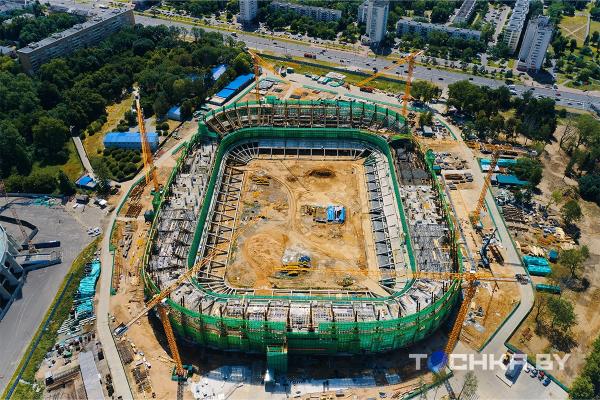 Как выглядит Национальный стадион в Минске, подаренный Китаем, — июльские фото с дрона Как выглядит Национальный стадион в Минске, подаренный Китаем, — июльские фото с дрона