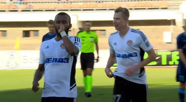 Футбол.  Гол Велозо принес жодинскому "Торпедо" победу в матче с брестским "Динамо"
  