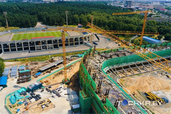 Как выглядит Национальный стадион в Минске, подаренный Китаем, — июльские фото с дрона Как выглядит Национальный стадион в Минске, подаренный Китаем, — июльские фото с дрона