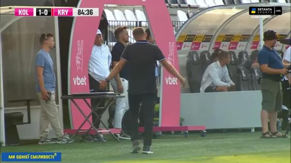 «У тваю хару б###ь, н###й». Вернідуб вярнуўся з фронту і зладзіў шоу аднаго акцёра ў першым матчы УПЛ супраць «Коласа» Золатава