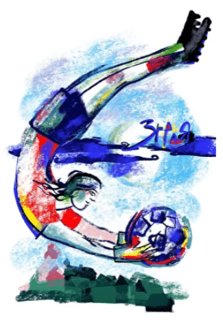 У любительской команды беларусского агента топовый сайт с зарисовками в духе Шагала. Эмблема тоже нетипичная – а на форме еще интереснее