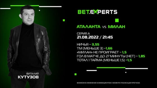 Футбол.  Виталий Кутузов: класс игроков "Милана" в противостоянии с "Аталантой" несколько выше
 