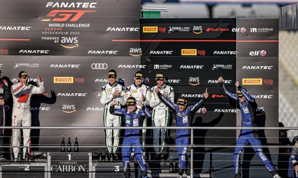 Першая доўгі час перамога экіпажа Saintéloc Junior Team на этапе серыі GT World Challenge Europe у Хокенхайме