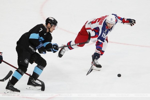 Хоккеисты минского "Динамо" обыграли ЦСКА в матче чемпионата КХЛ