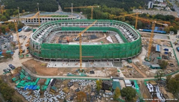 Футбол.  Состояние строительства Национального стадиона и бассейна международного класса по состоянию на конец сентября
 