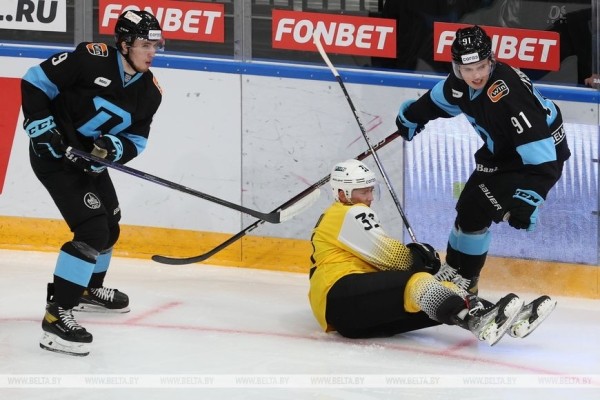 Минское "Динамо" обыграло "Северсталь" в матче чемпионата КХЛ
