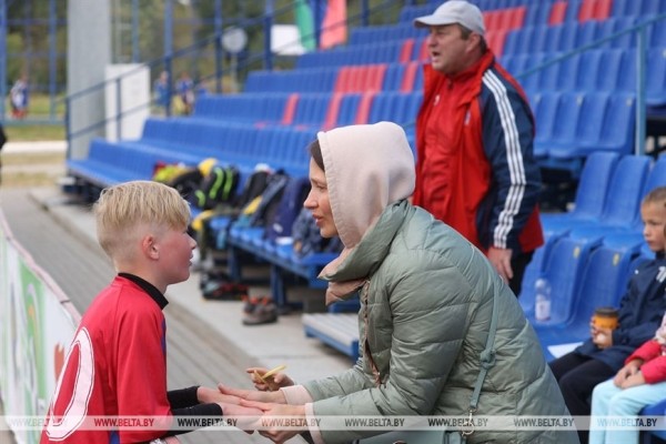 ФОТОФАКТ: Финальный этап соревнований юных футболистов "Кожаный мяч" стартовал в Минске