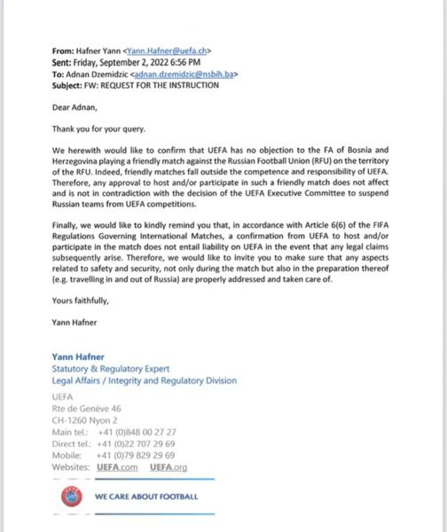 «Можаце забыцца пра падтрымку». Баснійскія фанаты абурыліся планамi на таварыскі матч з Расіяй, супраць і футбалісты «Можаце забыцца пра падтрымку». Баснійскія фанаты абурыліся планамi на таварыскі матч з Расіяй, супраць і футбалісты