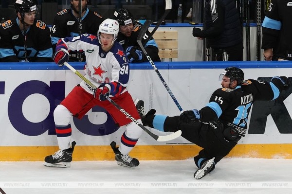 Хоккеисты минского "Динамо" обыграли ЦСКА в матче чемпионата КХЛ