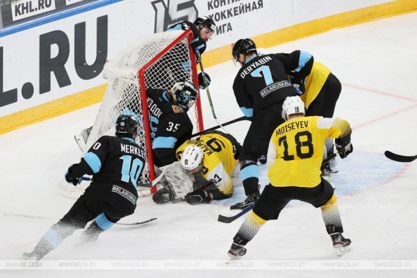 Минское "Динамо" обыграло "Северсталь" в матче чемпионата КХЛ
