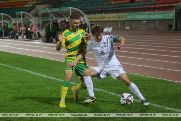 ФОТОФАКТ: Гродненский "Неман" разгромил "Гомель" со счетом 3:0 в матче 28 тура чемпионата Беларуси по футболу