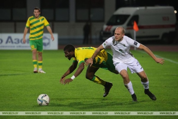 ФОТОФАКТ: Гродненский "Неман" разгромил "Гомель" со счетом 3:0 в матче 28 тура чемпионата Беларуси по футболу