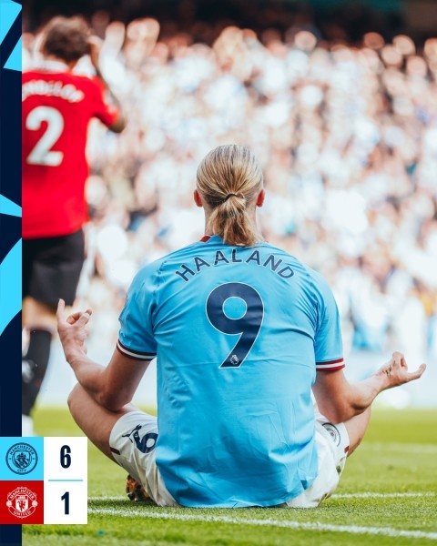 Футбол.  Хет-трики Холанда и Фодена принесли "Ман Сити" разгромную победу над "МЮ" в дерби
 