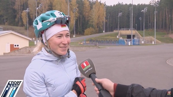 Биатлон.  Динара Алимбекова: сейчас я по-прежнему Алимбекова. Какая фамилия будет в ноябре? Потерпим, подождем
 
