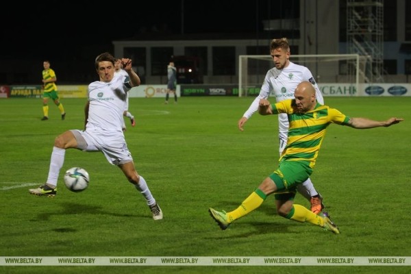 ФОТОФАКТ: Гродненский "Неман" разгромил "Гомель" со счетом 3:0 в матче 28 тура чемпионата Беларуси по футболу