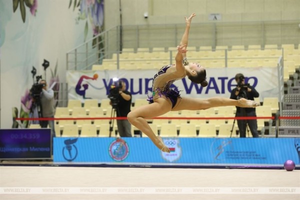 ФОТОФАКТ: В Минске стартовал международный турнир по художественной гимнастике на призы Марины Лобач