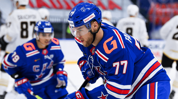 Хоккей.  КХЛ. Степан Фальковский помог СКА одолеть "Витязь", отметившись двумя результативными передачами
 