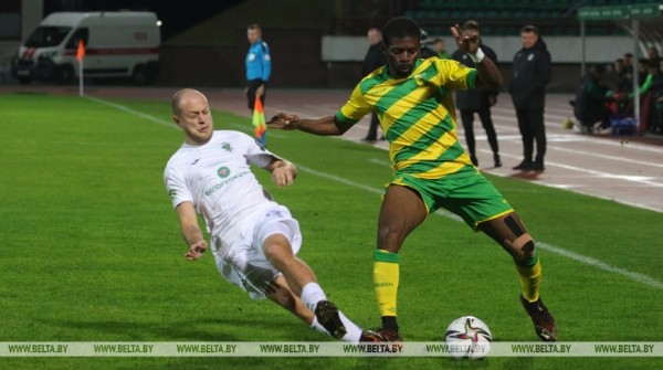 ФОТОФАКТ: Гродненский "Неман" разгромил "Гомель" со счетом 3:0 в матче 28 тура чемпионата Беларуси по футболу