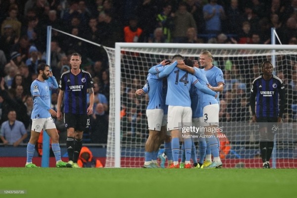 Футбол. Лига чемпионов. Дубль Эрлинга Холанда помог "Манчестер Сити" разгромить "Копенгаген". У норвежца 28 голов в ЛЧ
Футбол. Лига чемпионов. Дубль Эрлинга Холанда помог "Манчестер Сити" разгромить "Копенгаген". У норвежца 28 голов в ЛЧ