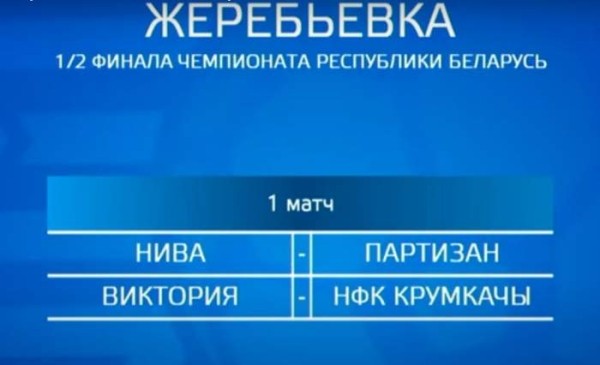 Футбол.  В Доме футбола прошла жеребьевка полуфинальных пар второй лиги
 