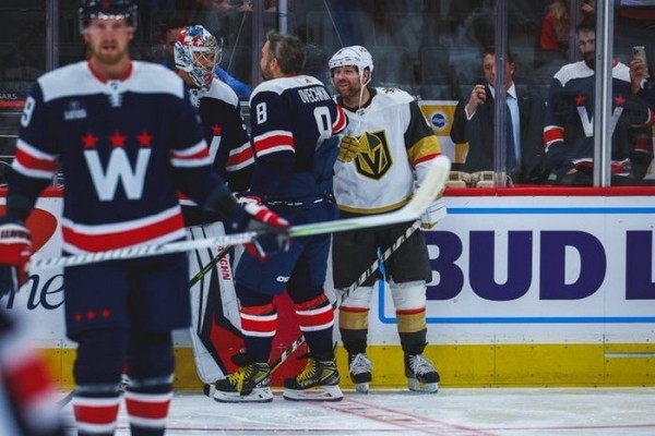 Хоккей.  НХЛ. "Вашингтон" уступил "Вегасу" в овертайме, у Алексея Протаса — -1
  