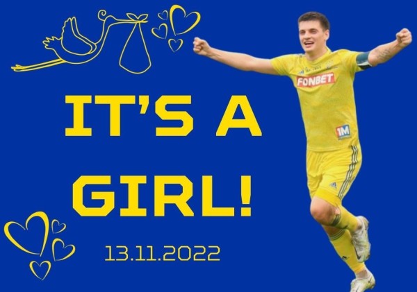 Футбол. У Станислава Драгуна родилась дочь
Футбол. У Станислава Драгуна родилась дочь