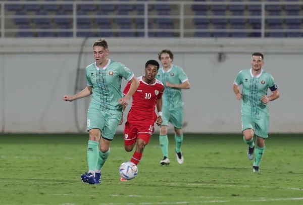 Футбол. Сборная Беларуси пропустила два безответных мяча от команды Омана в товарищеском матче
Футбол. Сборная Беларуси пропустила два безответных мяча от команды Омана в товарищеском матче