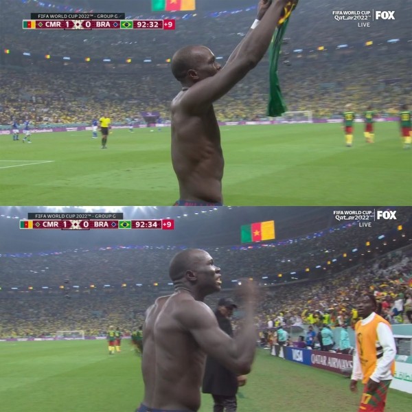 Футбол. ЧМ-2022. Сборная Камеруна переиграла команду Бразилии, но не вышла в плей-офф. Абубакар снял майку и был удален
Футбол. ЧМ-2022. Сборная Камеруна переиграла команду Бразилии, но не вышла в плей-офф. Абубакар снял майку и был удален