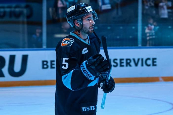 Хоккей.  Брэндон Козун: хотел вернуться как можно быстрее, чтобы помочь команде. Отдал все силы в игре с "Северсталью"
&nbsp;