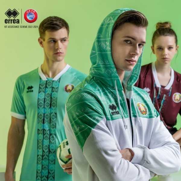 Футбол.  Сборная Беларуси будет играть в форме итальянской "Errea"
 