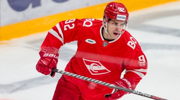 Минское "Динамо" в овертайме проиграло "Спартаку" в матче чемпионата КХЛ