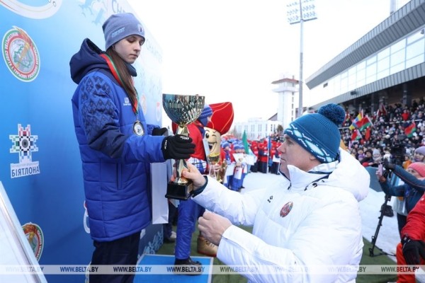 В "Раубичах" завершился финал республиканских соревнований по биатлону "Снежный снайпер"