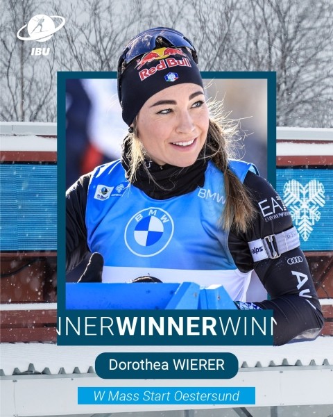 Биатлон. Кубок мира. Доротея Вирер победила в масстарте на этапе в Эстерсунде
Биатлон. Кубок мира. Доротея Вирер победила в масстарте на этапе в Эстерсунде