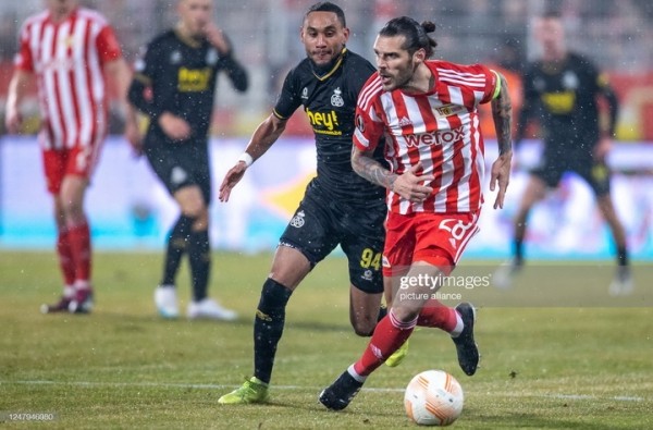 Футбол.  Лига Европы. 1/8 финала. Первые матчи. "Унион" и "Юнион" результативно не выявили победителя и другие итоги
 